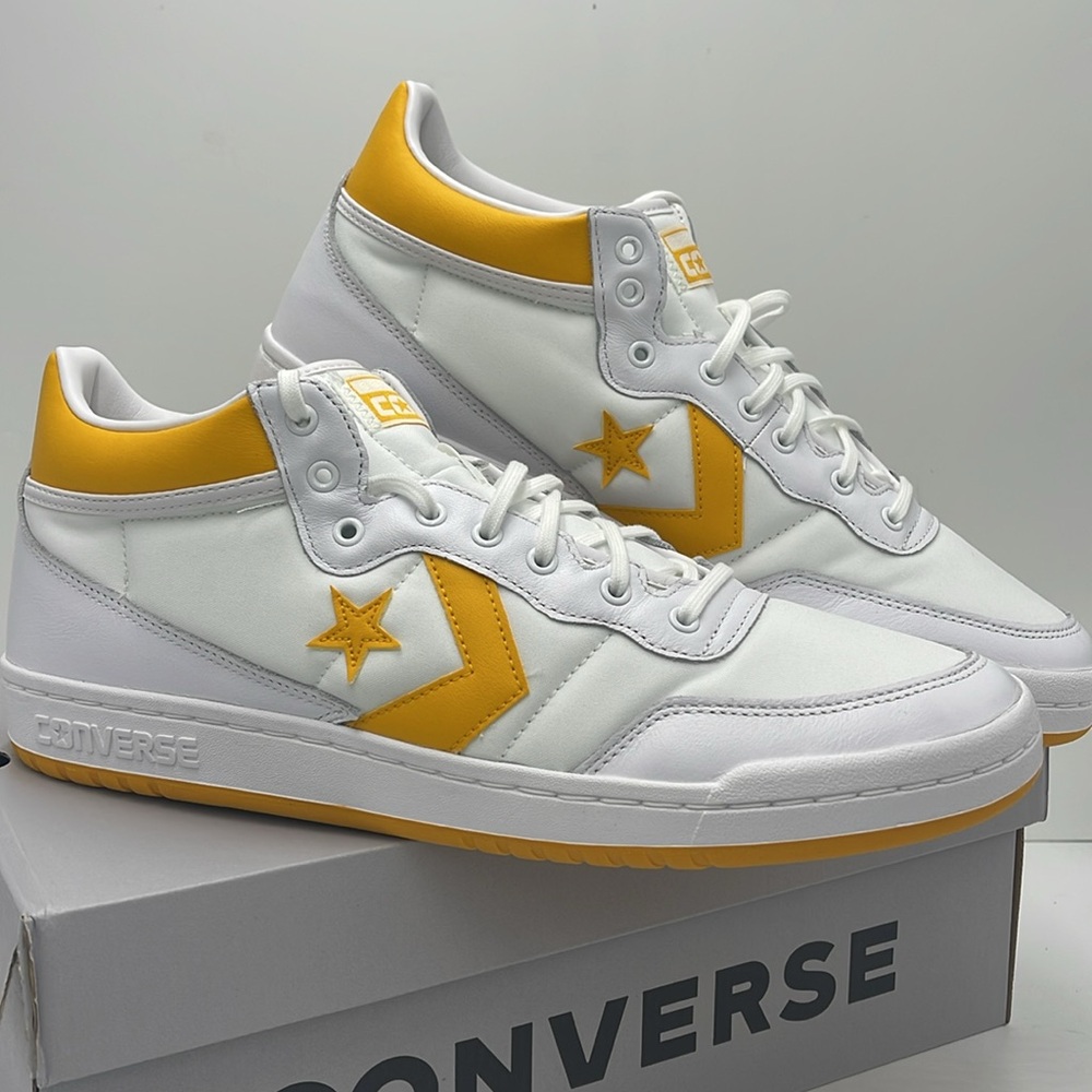 Converse Men’s Sneakers A08687C
FASTBREAK PRO MID WHITE/LIGHT YELLOW/WHITE - Picture 7 of 16